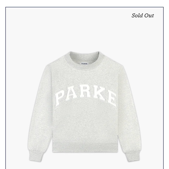 New authentic Parke Sweatshirt classic gray with white Lettering. Lg/xl - Picture 3 of 4
